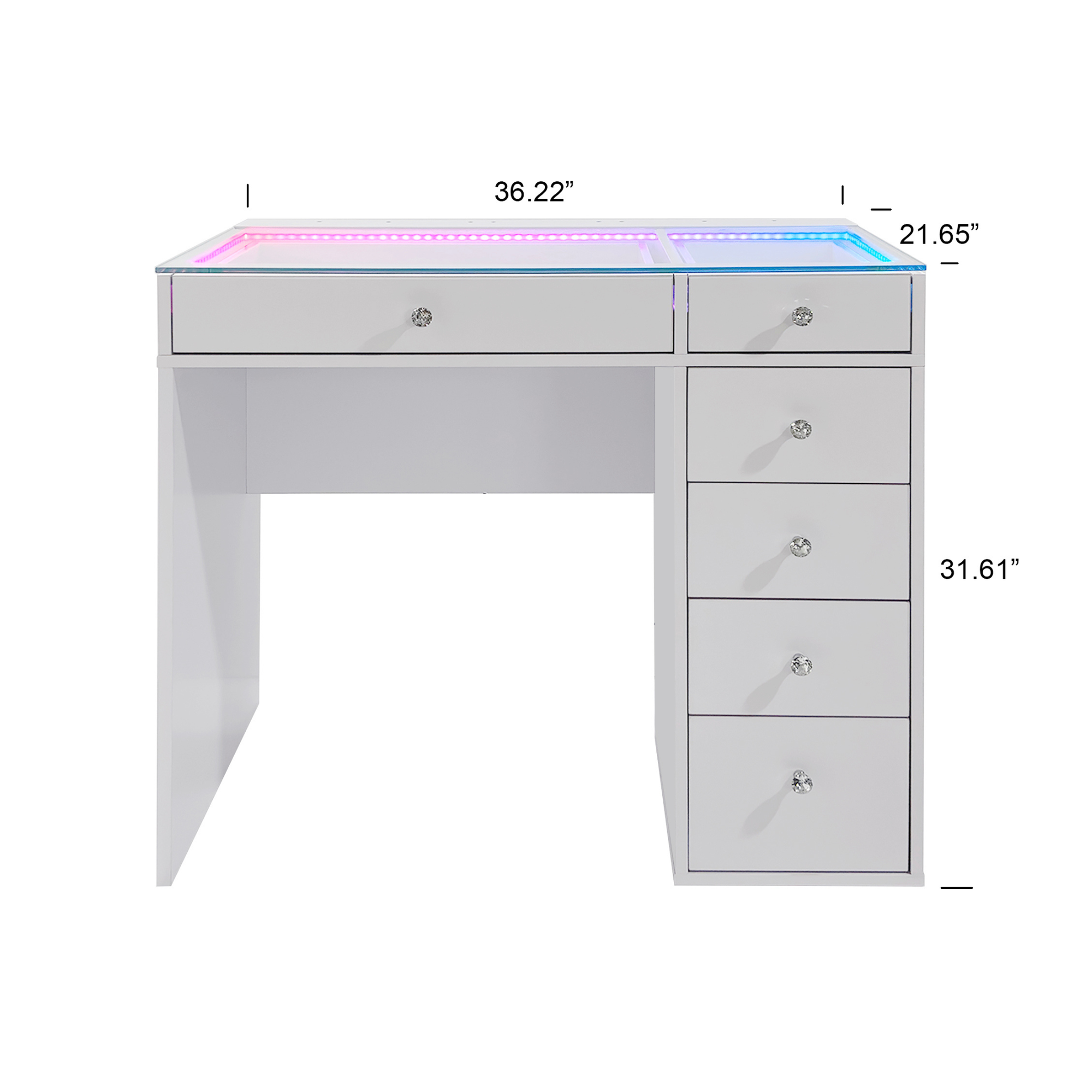 SlayStation Lumina Mini 2.0 Vanity Table w/ RGB Light