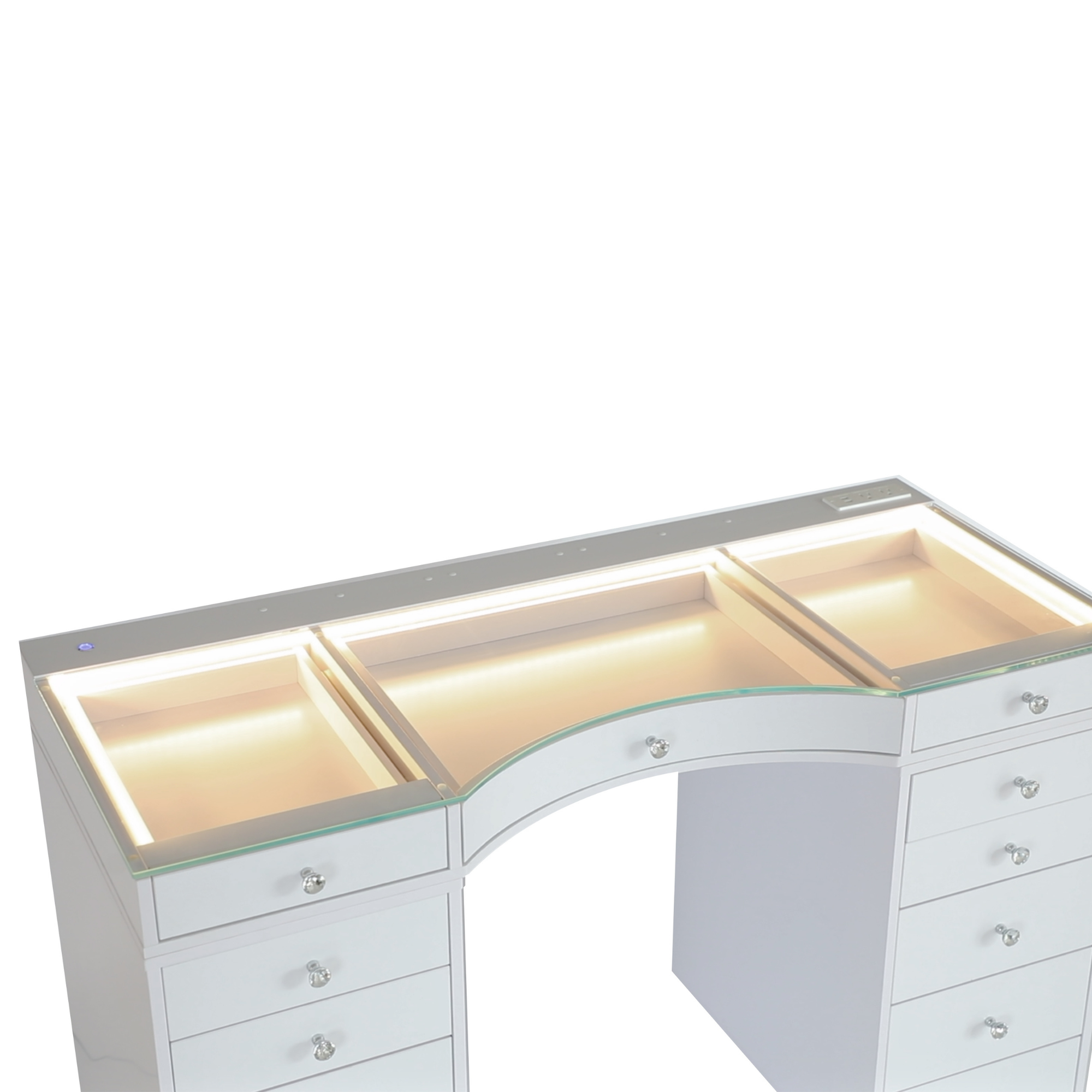 SlayStation® Concave Pro 2.0 Vanity Table w/ LED Light