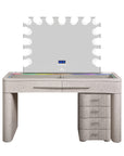 SlayStation® Willow Premium Vanity Table w/ RGB Light + Vanity Mirror Bundle