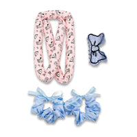 Peanuts™ Snoopy "Bowtie" Heatless Curling Set