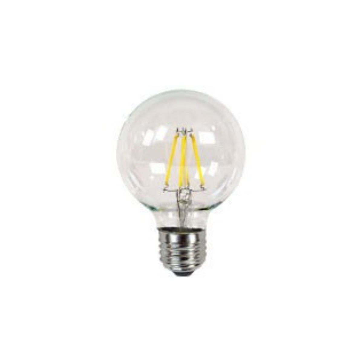 Clear LED Globe Bulbs, Dimmable (Cool White, 6W)