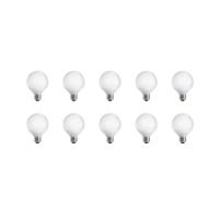 Frosted LED Globe Bulbs, Dimmable (Cool White, 6W)