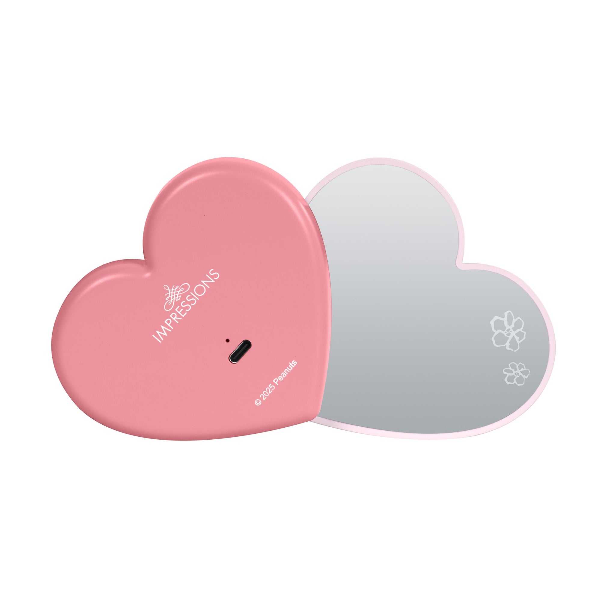Peanuts™ Snoopy Swivel Heart Bow LED Compact Mirror