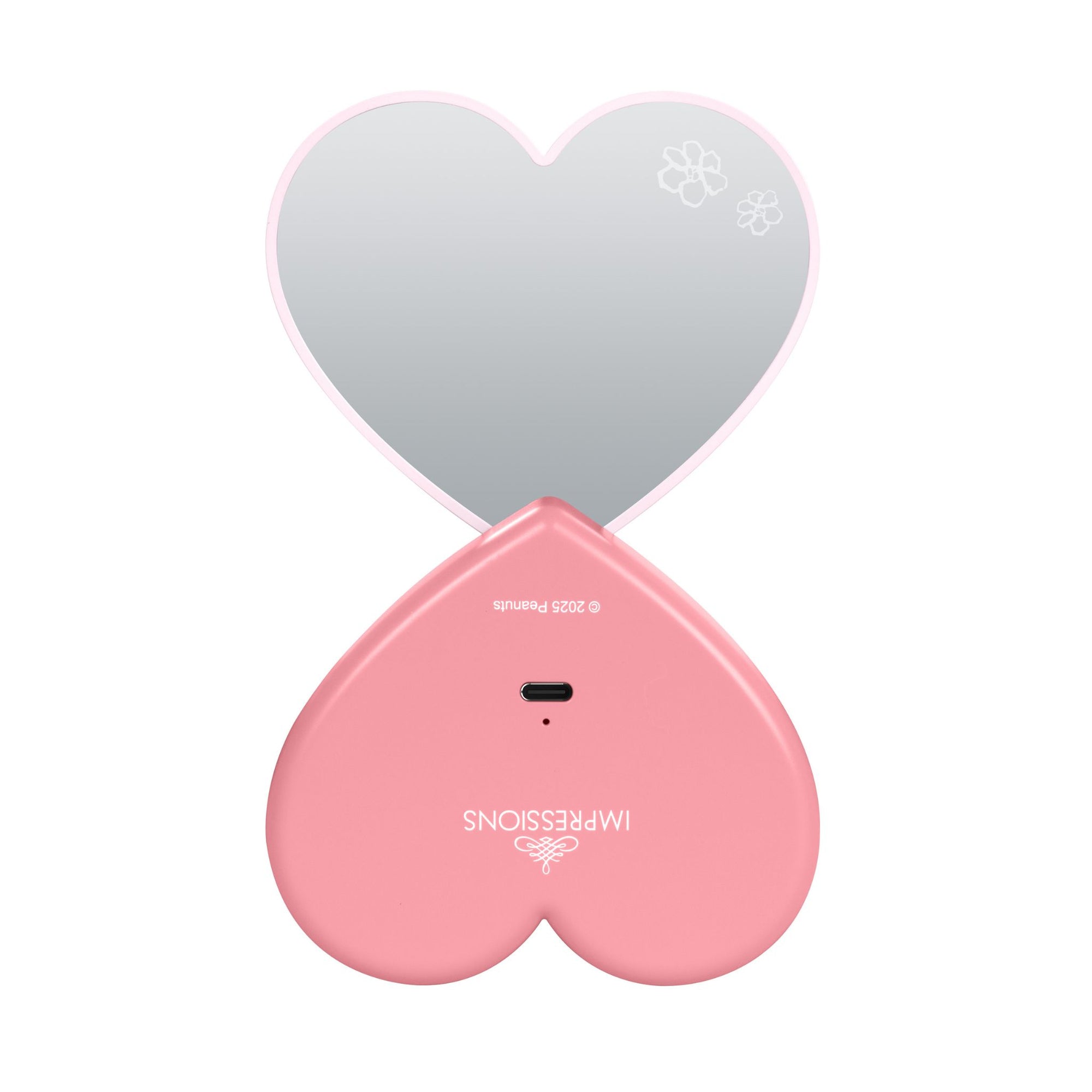 Peanuts™ Snoopy Swivel Heart Bow LED Compact Mirror