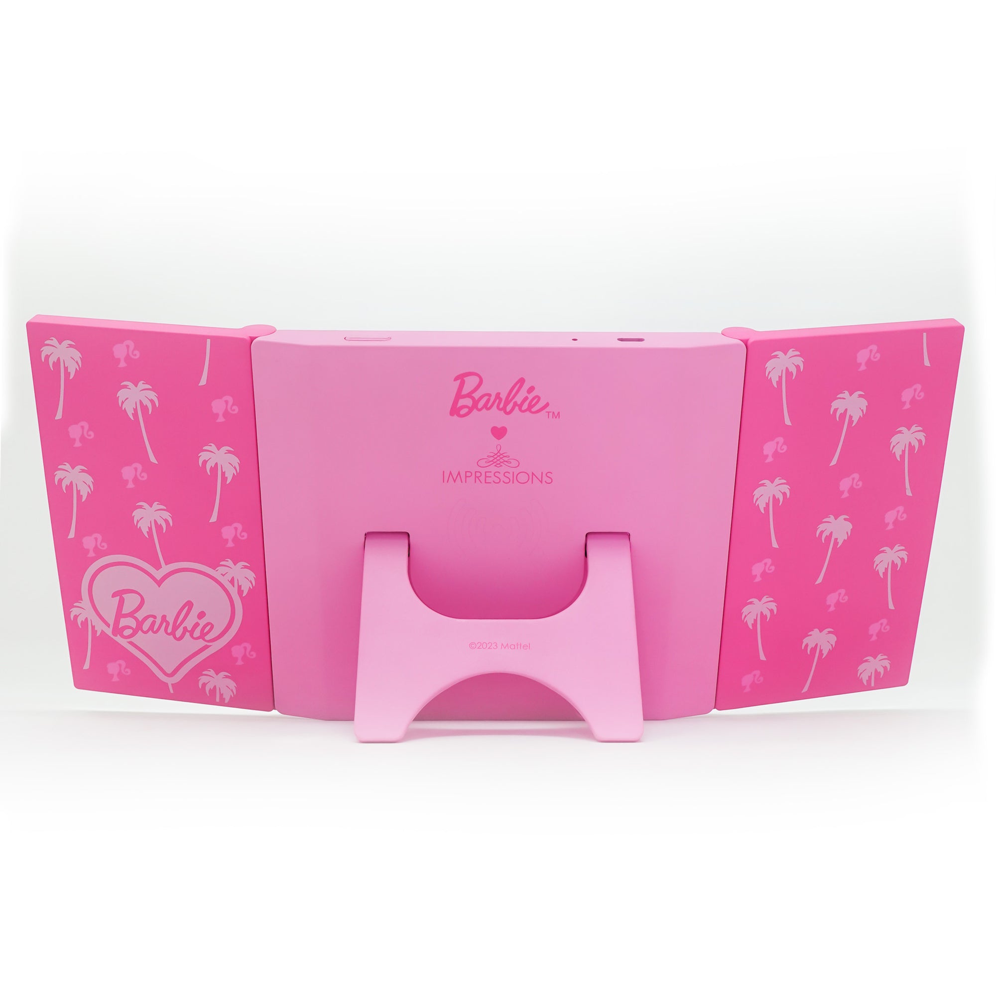 BARBIE-TRIFOLD-MINI-LED-MAKEUP-MIRROR-BACK-OPEN