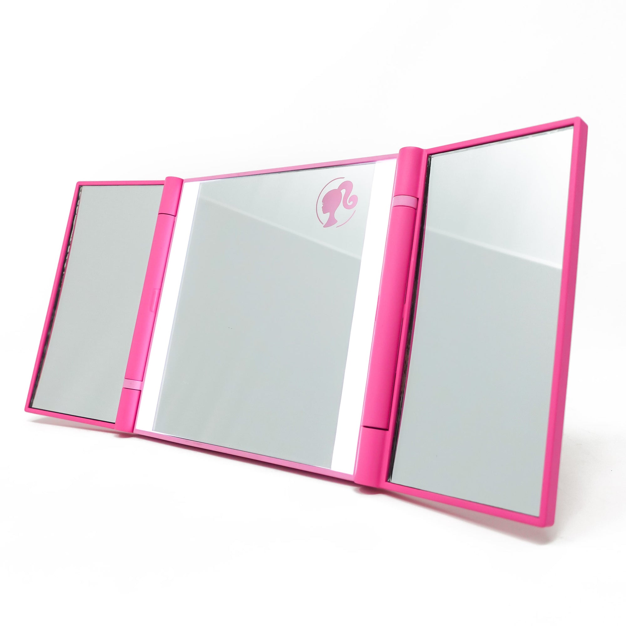 BARBIE-TRIFOLD-MINI-LED-MAKEUP-MIRROR-OPEN-ON-QT