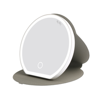 Grogu™ "Floating Frogs" Round Folio LED Makeup Mirror
