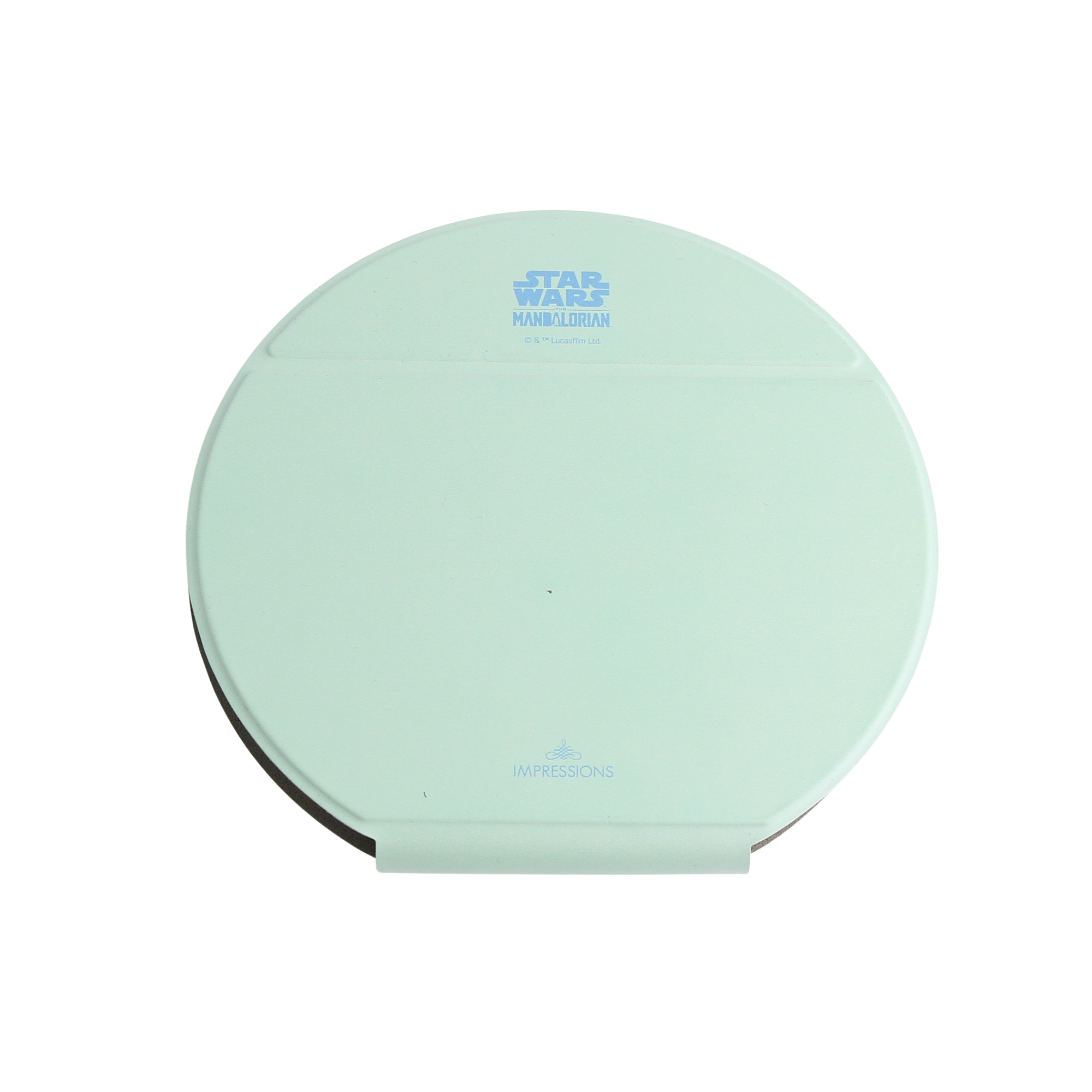 Grogu™ "Floating Frogs" Round Folio LED Makeup Mirror