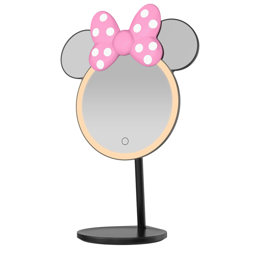 Minnie Mouse Bowtiful LED Tabletop Makeup Mirror Yellow Warm Light