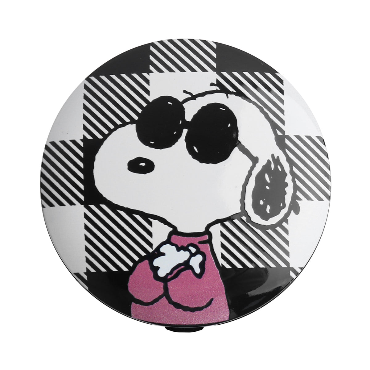 Peanuts™ "Joe Cool" Gingham Rechargeable LED Compact Mirror