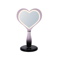 Jack Skellington & Sally LED Heart Handheld Makeup Mirror with Standing Base
