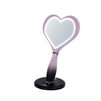 Jack Skellington & Sally LED Heart Handheld Makeup Mirror with Standing Base