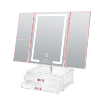 Liora Tri-Tone LED Makeup Mirror- Open