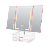 Liora Tri-Tone LED Makeup Mirror- Yellow Light