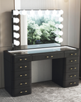 SlayStation® Maison Premium Vanity Table w/ RGB Light + Vanity Mirror Bundle