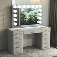 SlayStation® Maison Premium Vanity Table w/ RGB Light + Vanity Mirror Bundle