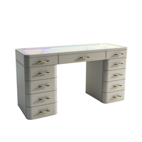 SlayStation® Maison Premium Vanity Table w/ RGB Light + Vanity Mirror Bundle