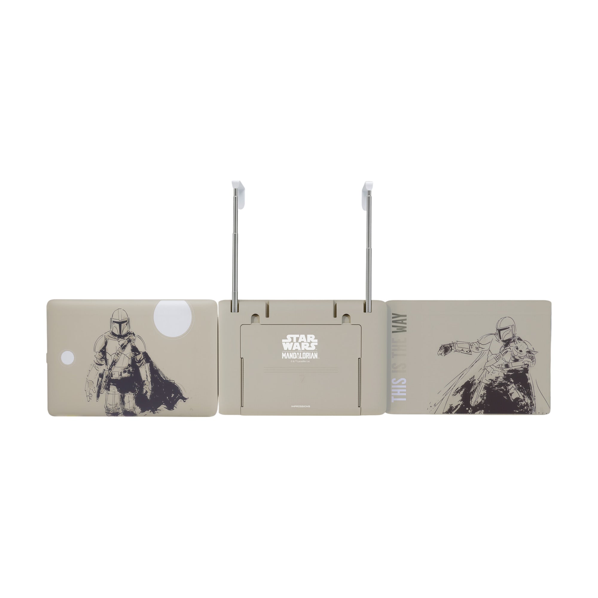 Mandalorian™ LED Trifold Hanging Mirror