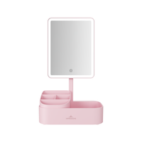 Pure Tri-Tone LED Makeup Mirror With Organizer