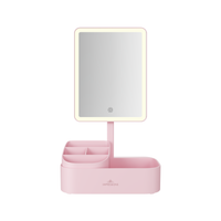 Pure Tri-Tone LED Makeup Mirror With Organizer