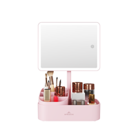Pure Tri-Tone LED Makeup Mirror With Organizer
