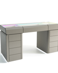 SlayStation® Palazzo Premium Vanity Table w/ RGB Light + Vanity Mirror Bundle