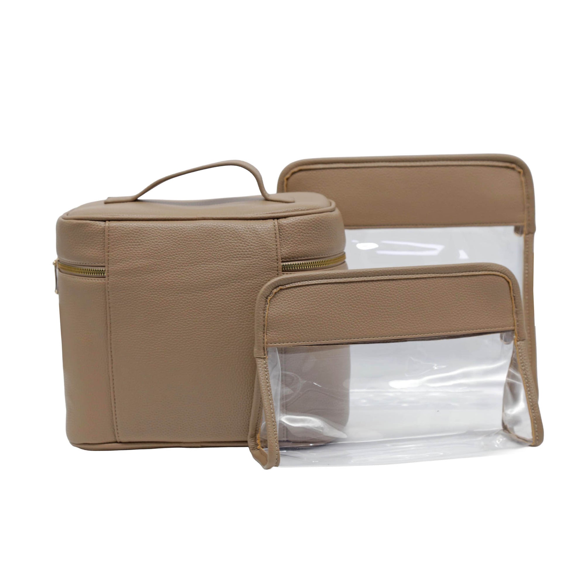 Seville 3-PC Travel Makeup Bag, Mocha