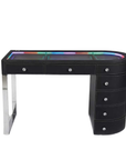 SlayStation® Skyra Faux Leather Premium Vanity Table w / RGB Light