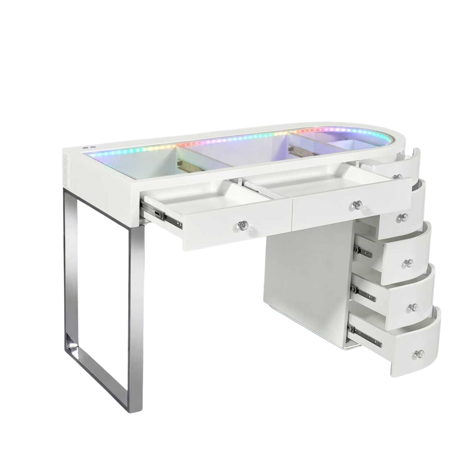 SlayStation® Skyra Premium Vanity Table w / RGB Light