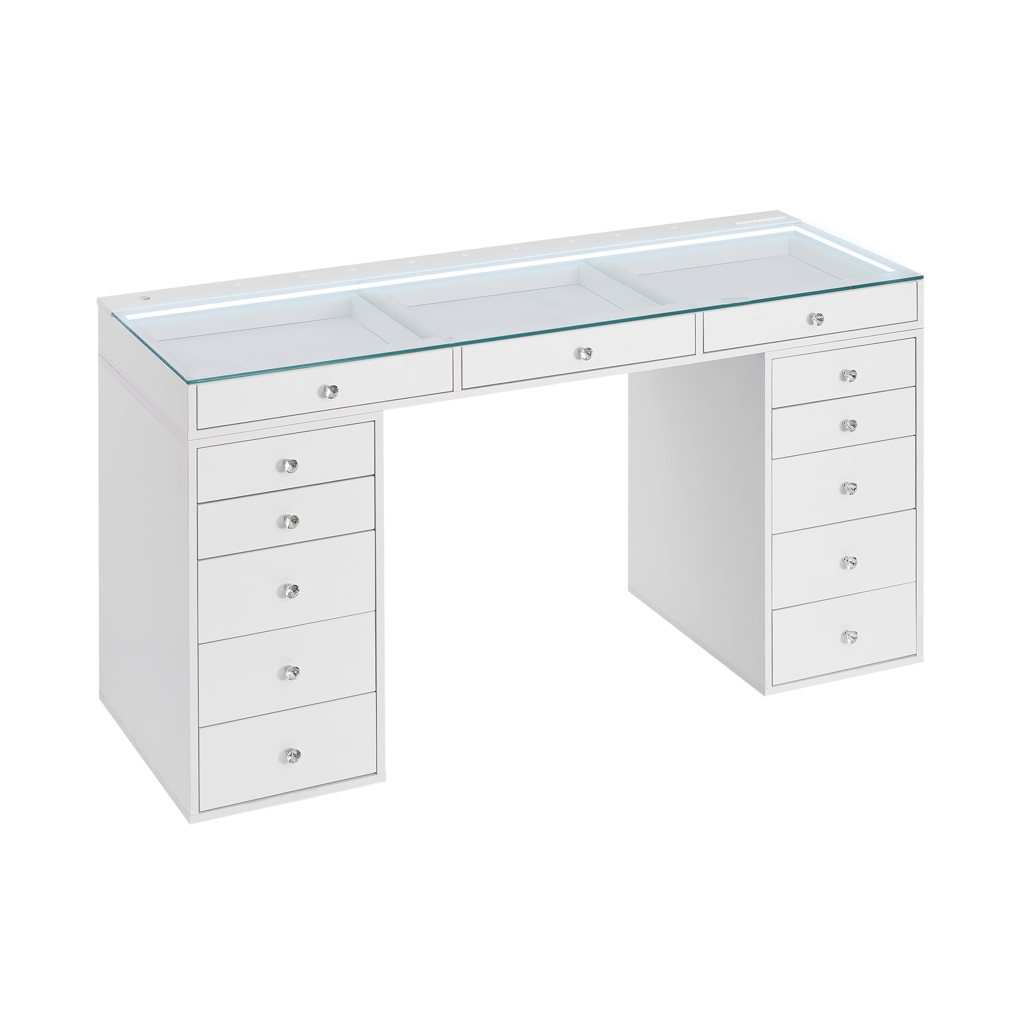 SlayStation® Lumina Pro 2.0 Vanity Table w/ LED Light Impressions