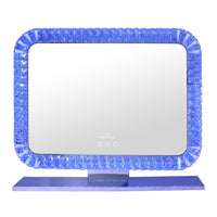 Bling Collection Landscape RGB Vanity Mirror Front Blue