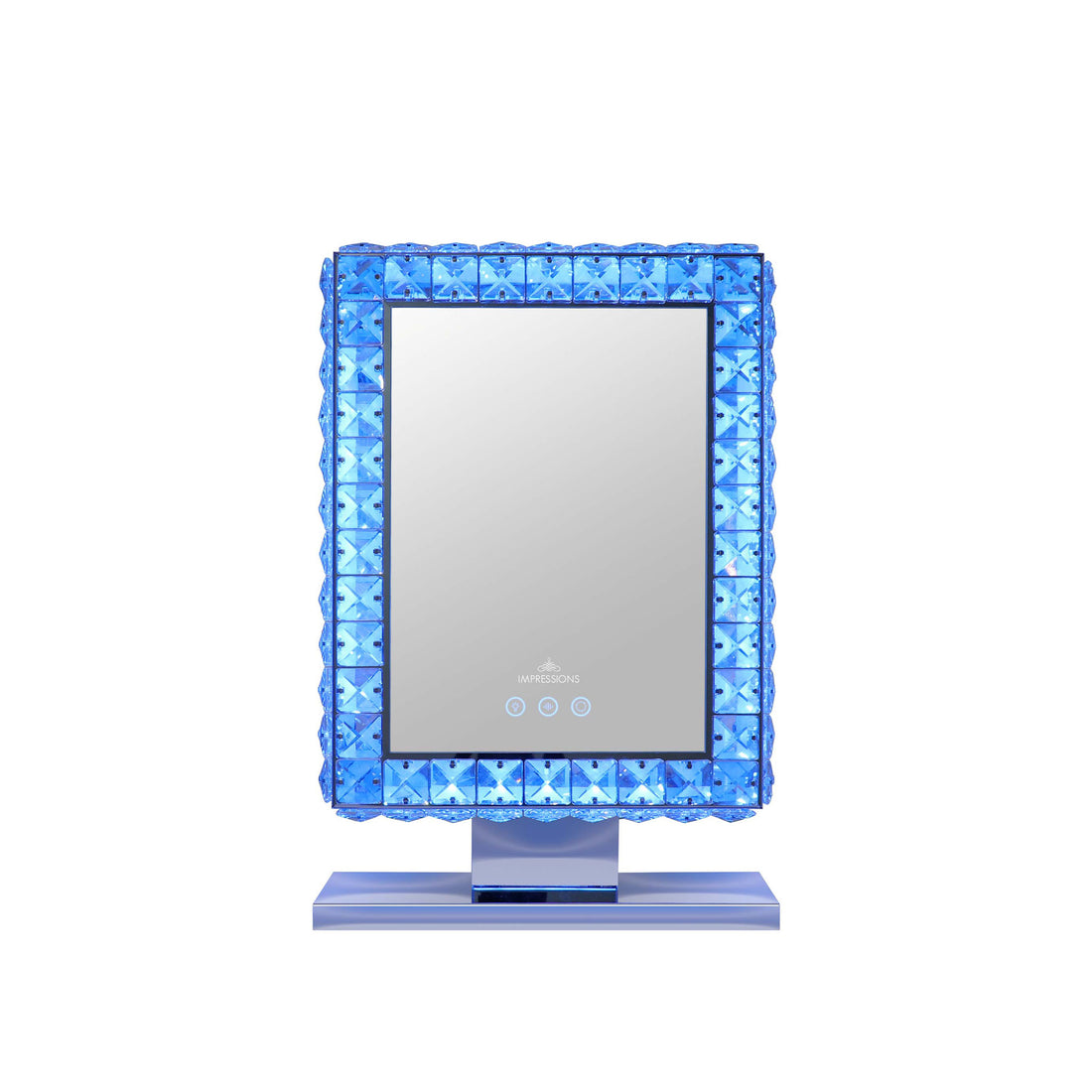 Bling Collection Mini RGB Makeup Mirror-BLUE