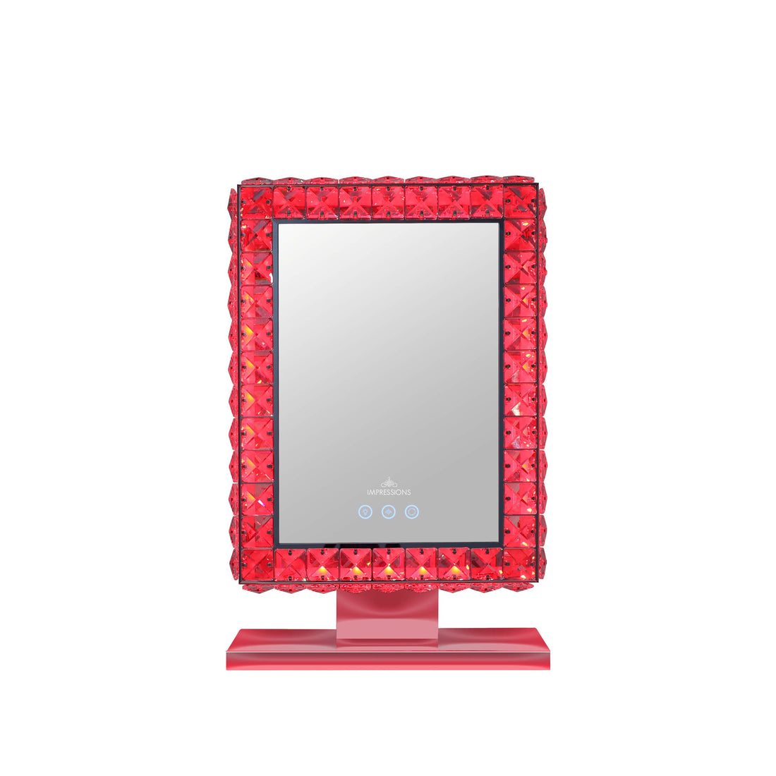 Bling Collection Mini RGB Makeup Mirror-RED