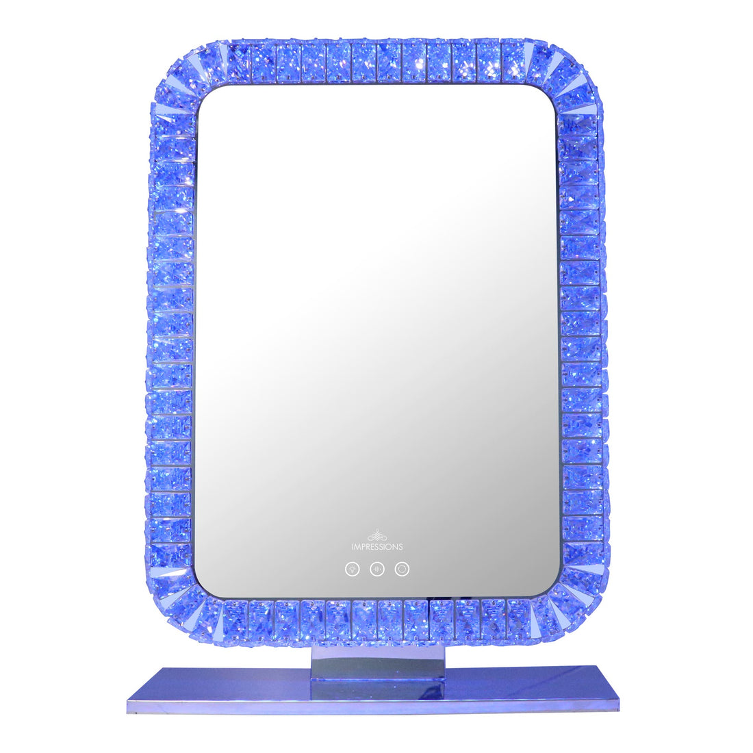 Bling Collection Portrait RGB Vanity Mirror-Blue