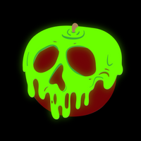 Evil Queen Poison Apple LED Figural Compact Mirror