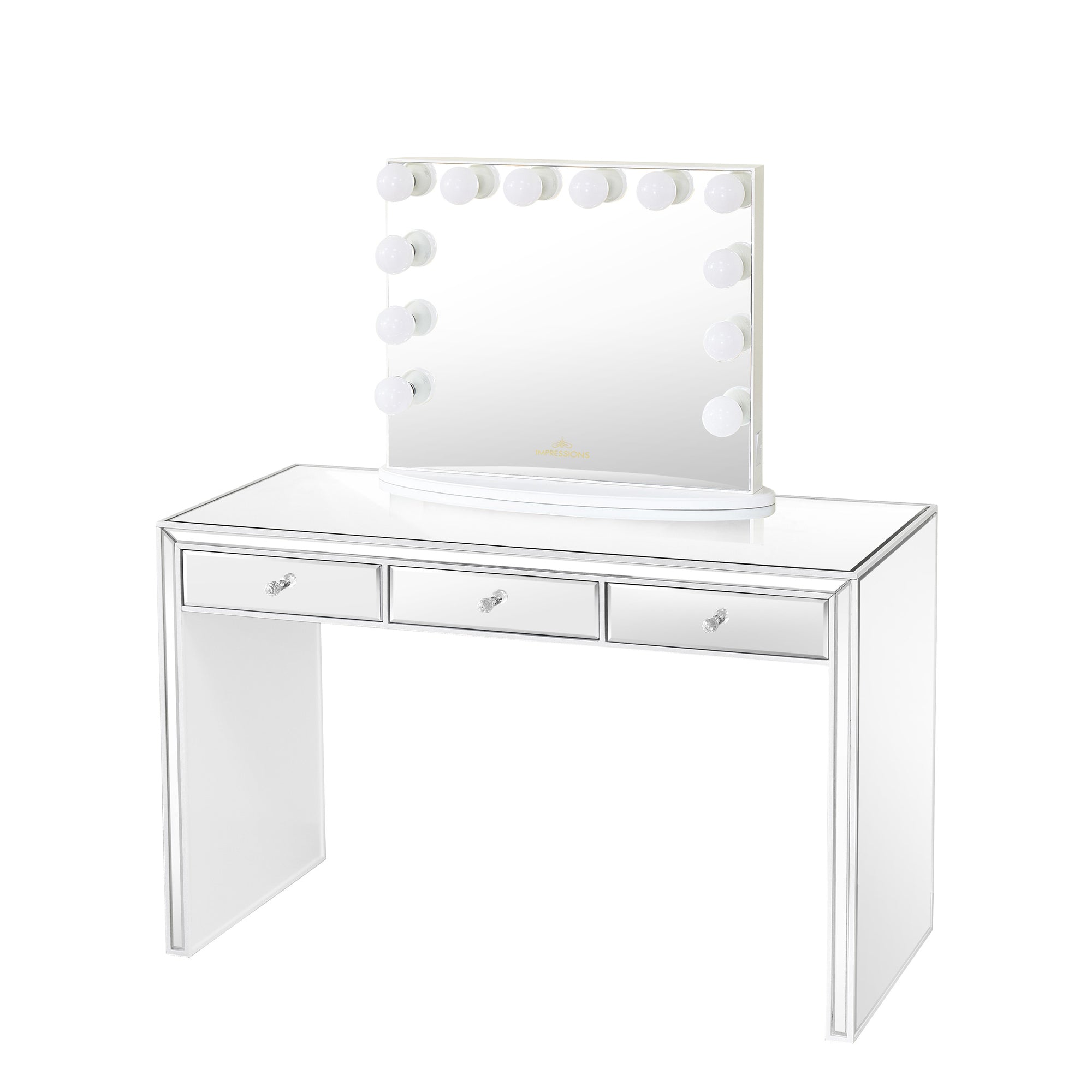 Leah Premium Mirrored Vanity Table