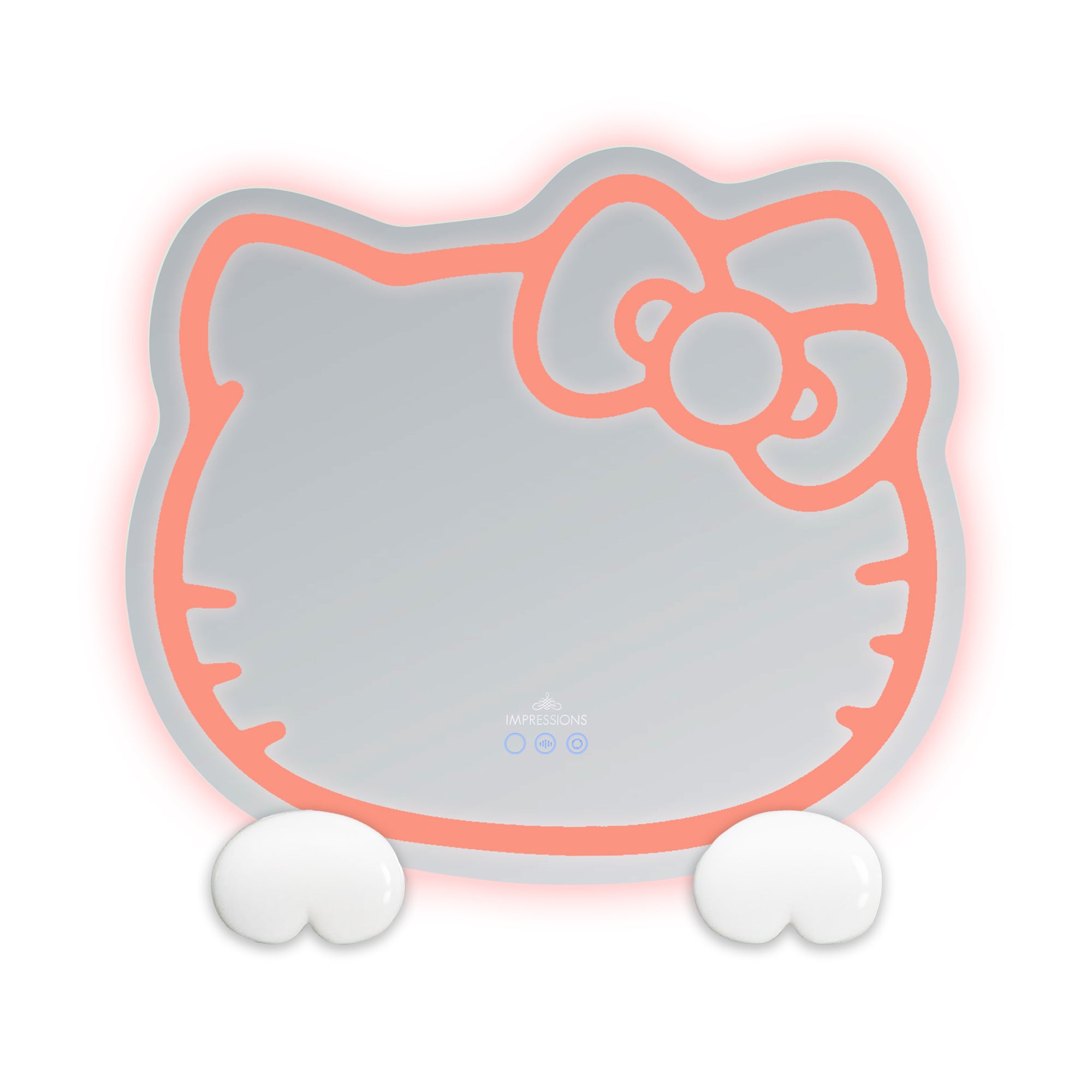 Hello Kitty ® RGB Wall Mirror 2.0 W/ Bluetooth Speakers and Specialty Base