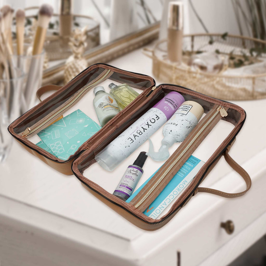 Malta Clear Toiletry Case - Large
