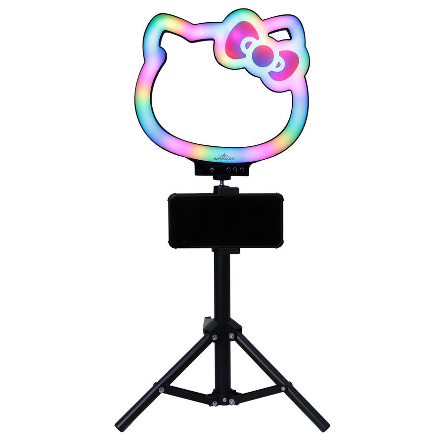 Hello Kitty® Supercute 10” RGB Desktop Ring Light with Tripod