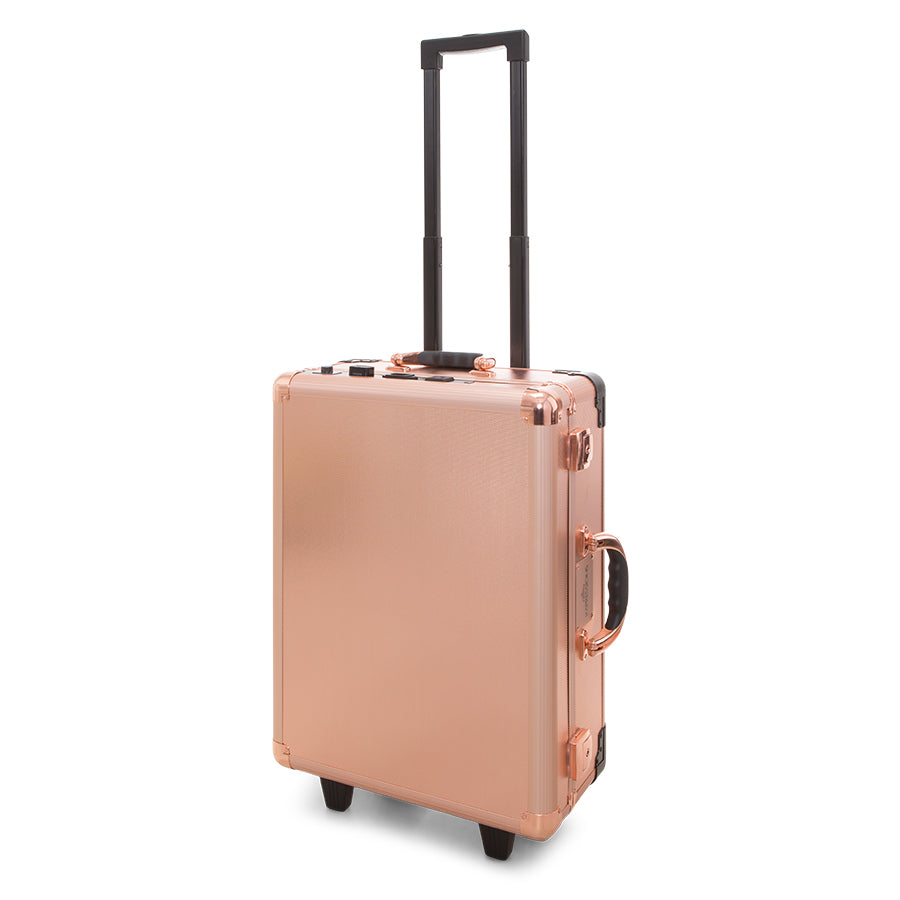 Slay Case 3.0 Vanity Travel Case with Lights and Mirror Cosmetic Organizer Box Impressions Vanity · Company Finish: Rose Gold Brushed