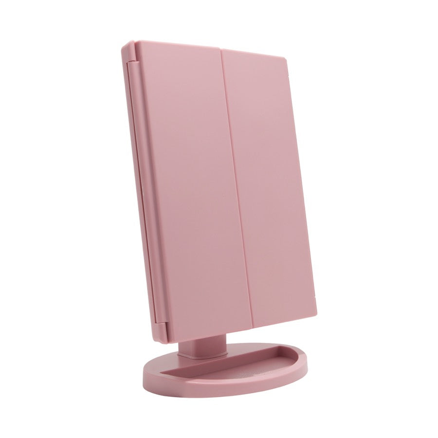 Touch Trifold Dimmable LED Makeup Mirror