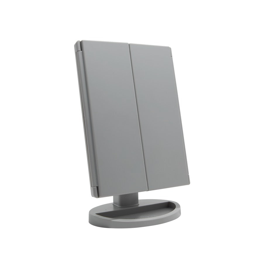 Touch Trifold Dimmable LED Makeup Mirror