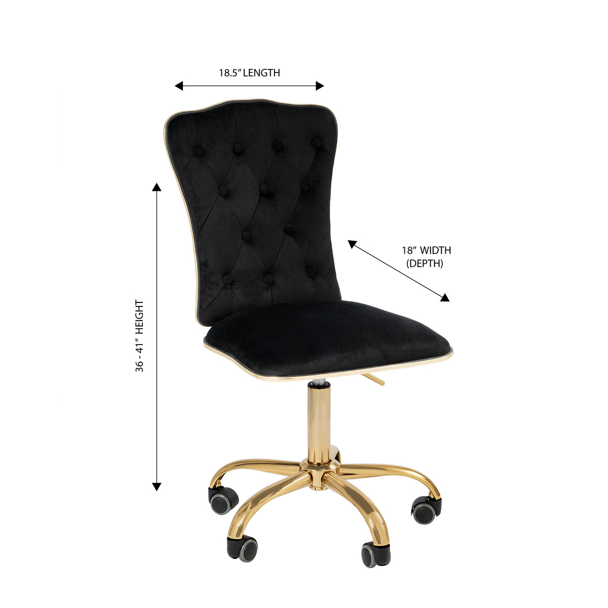 Elise Tufted Vanity Chair – Impressions Vanity Co.