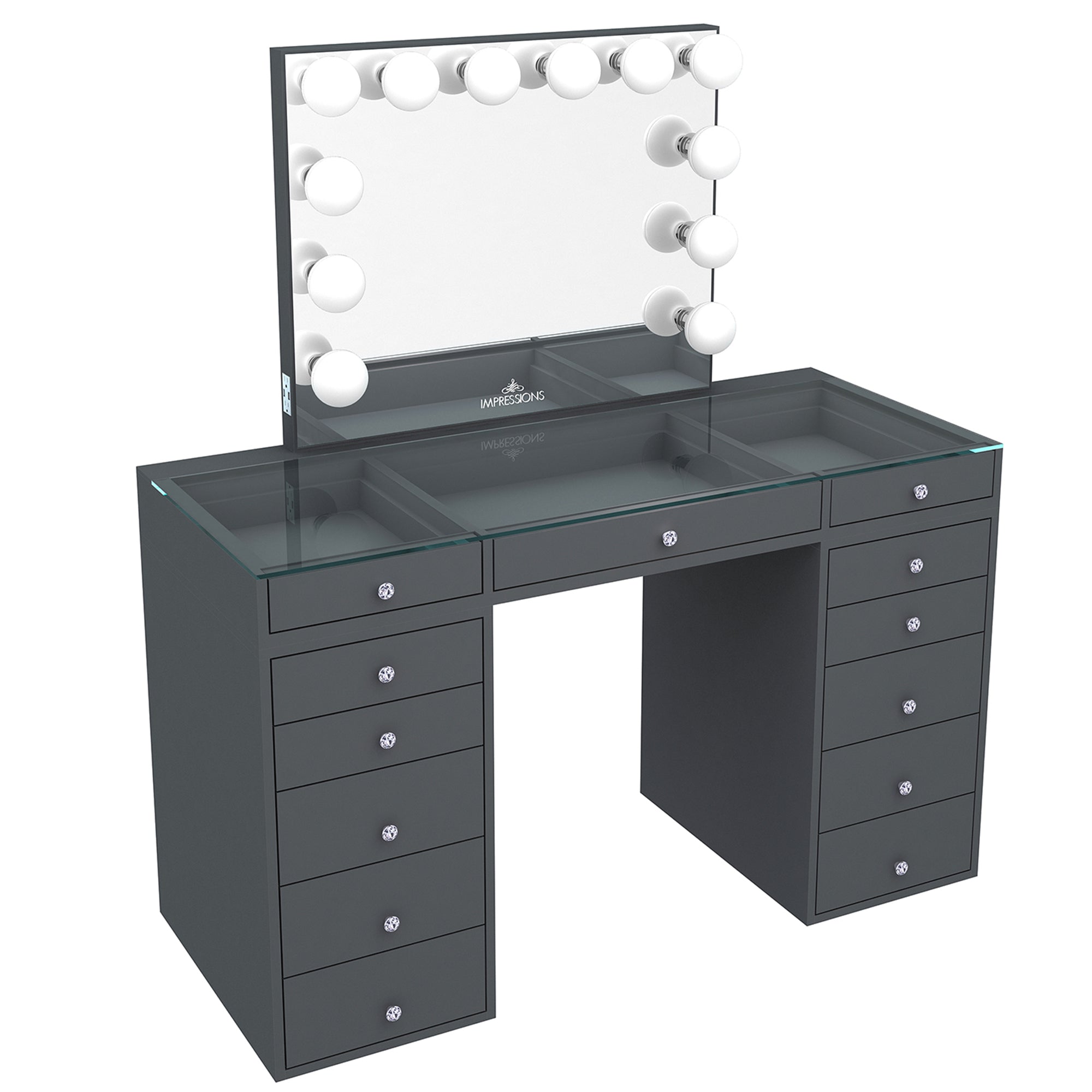 SlayStation® Plus 2.0 Tabletop + Vanity Mirror + 5 Drawer Units Bundle