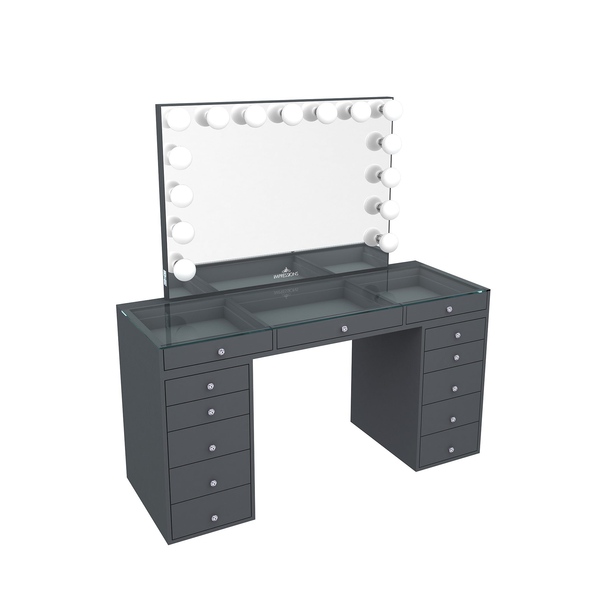 SlayStation® Pro 2.0 Tabletop + Vanity Mirror + 5 Drawer Units Bundle