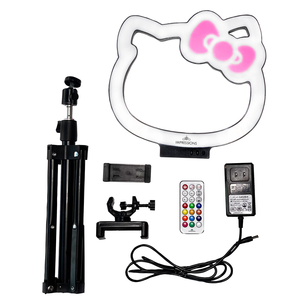 Hello Kitty® Supercute 10” RGB Desktop Ring Light with Tripod