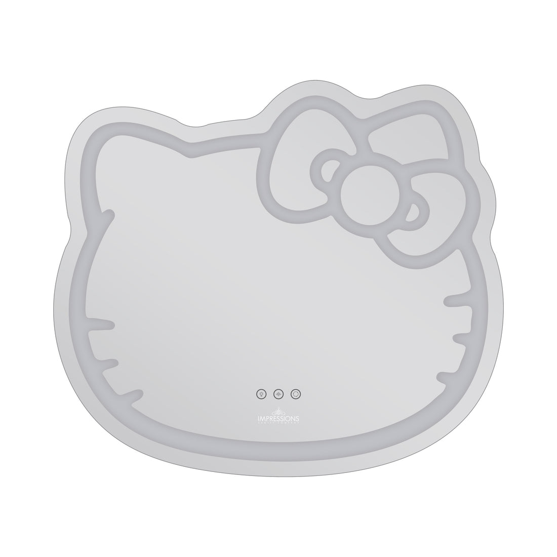 Impressions Vanity Hello Kitty Wall Smart Makeup Mirror with Wi-Fi, App Controller and Dimming LED Light (White)