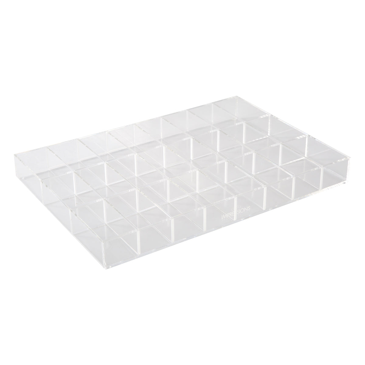 Alexa® Acrylic Makeup Drawer Organizer - Adjustable Dividers, 24 Slots (Wide)