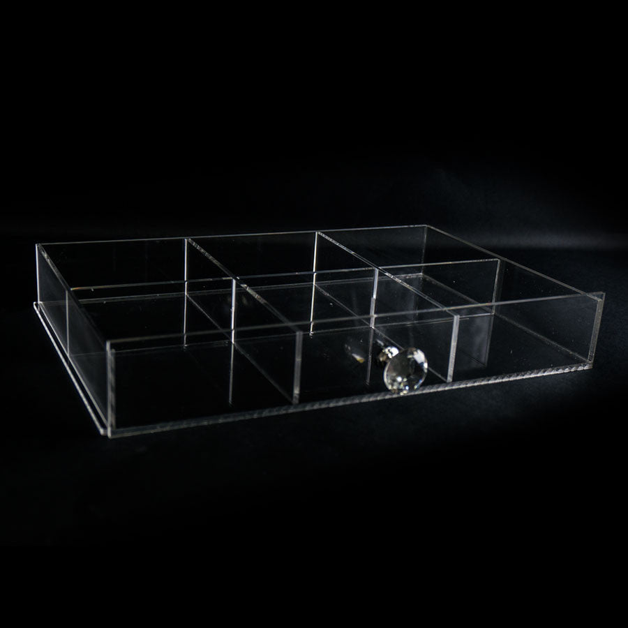 Diamond Collection 5-Tier Acrylic Organizer with Flip Open Top - Drawer