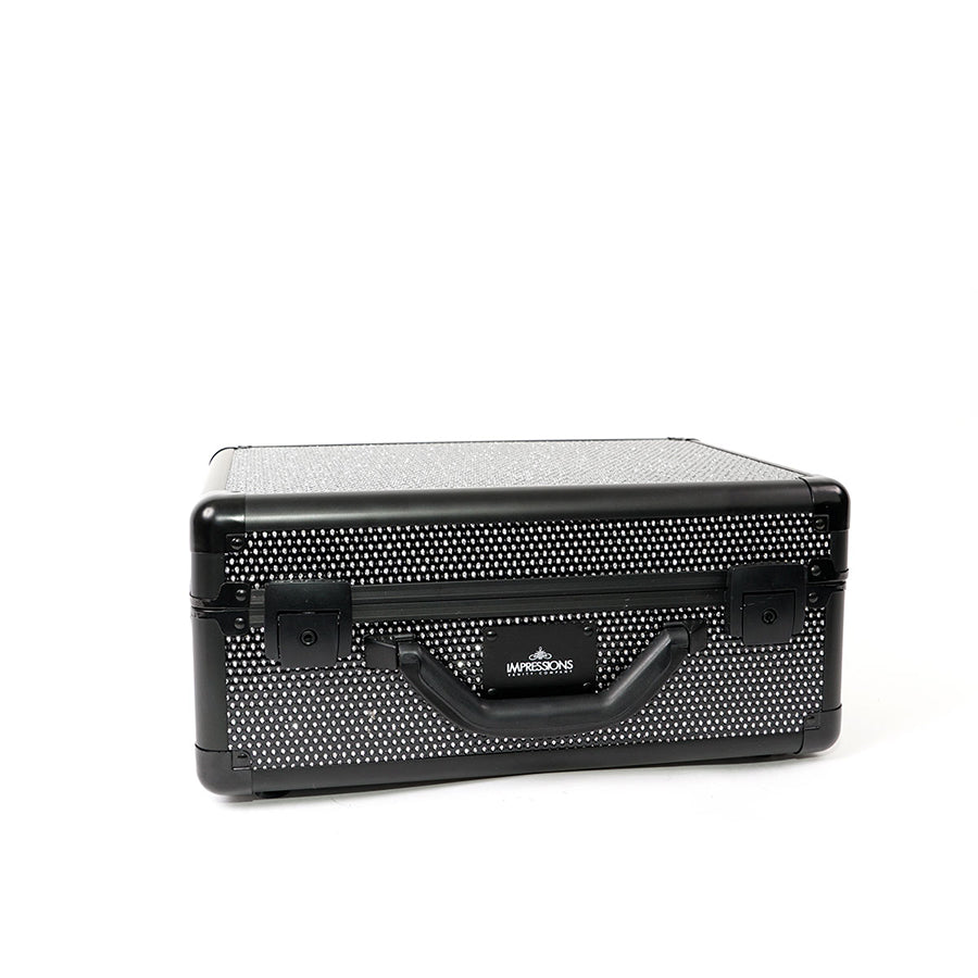 Impressions Vanity SlayCase Travel Makeup Vanity Case in Black Sparkle